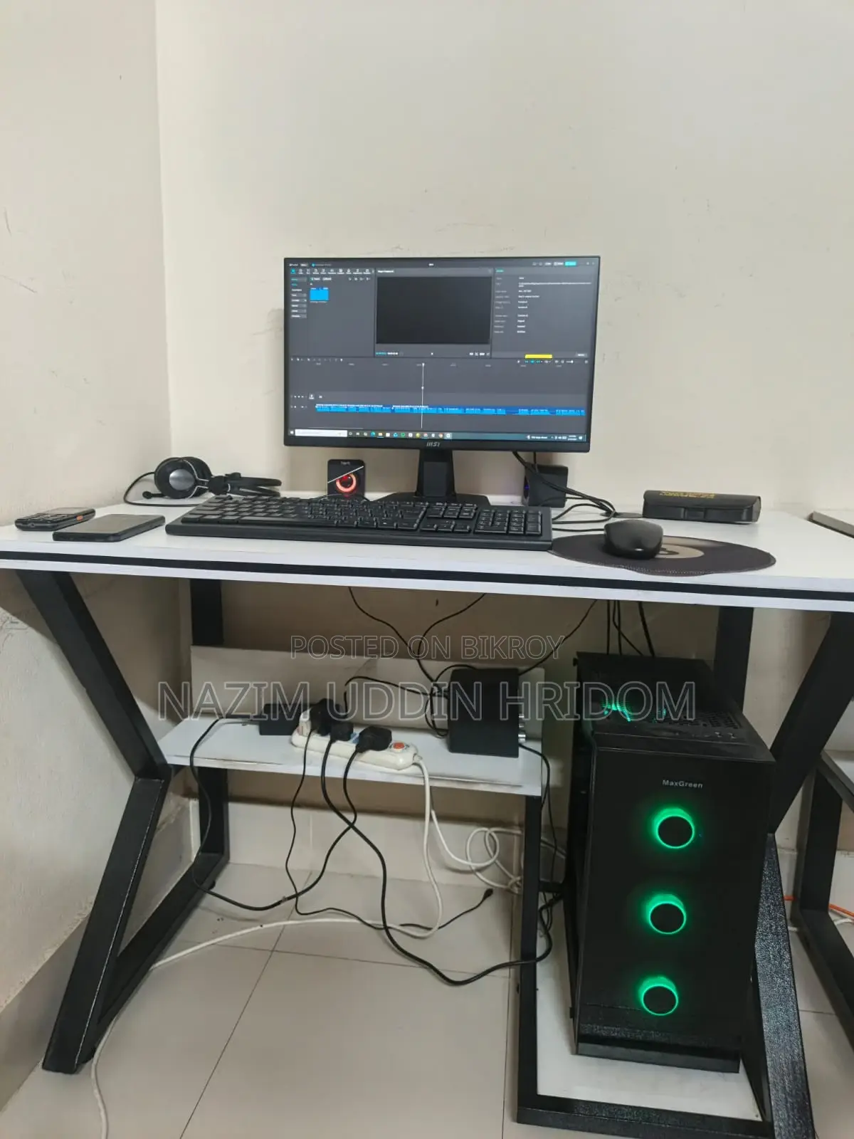 Desktop Computer MSI Model 16GB AMD Ryzen 5 SSD 256GB