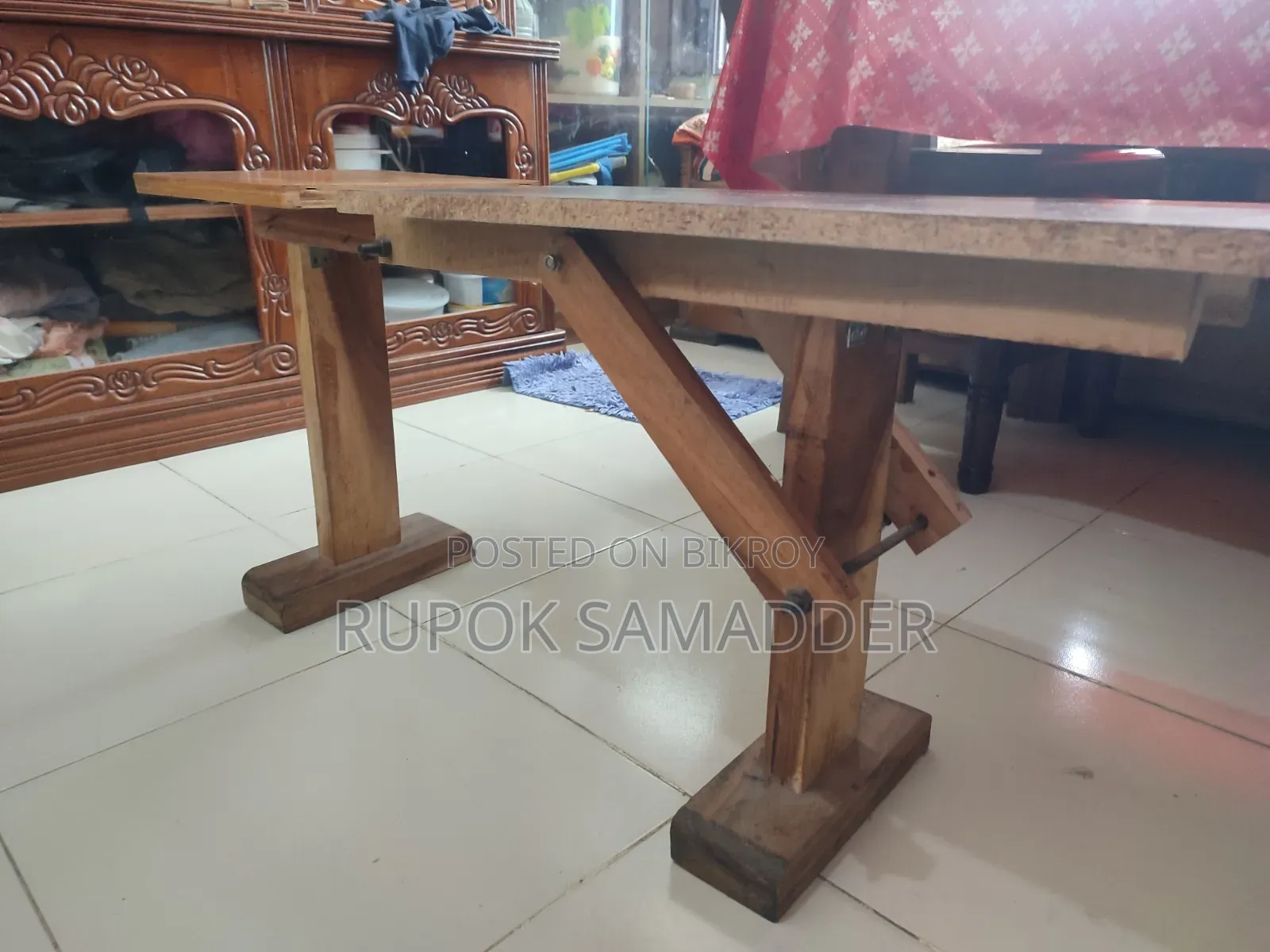 Wooden Gym Bench.