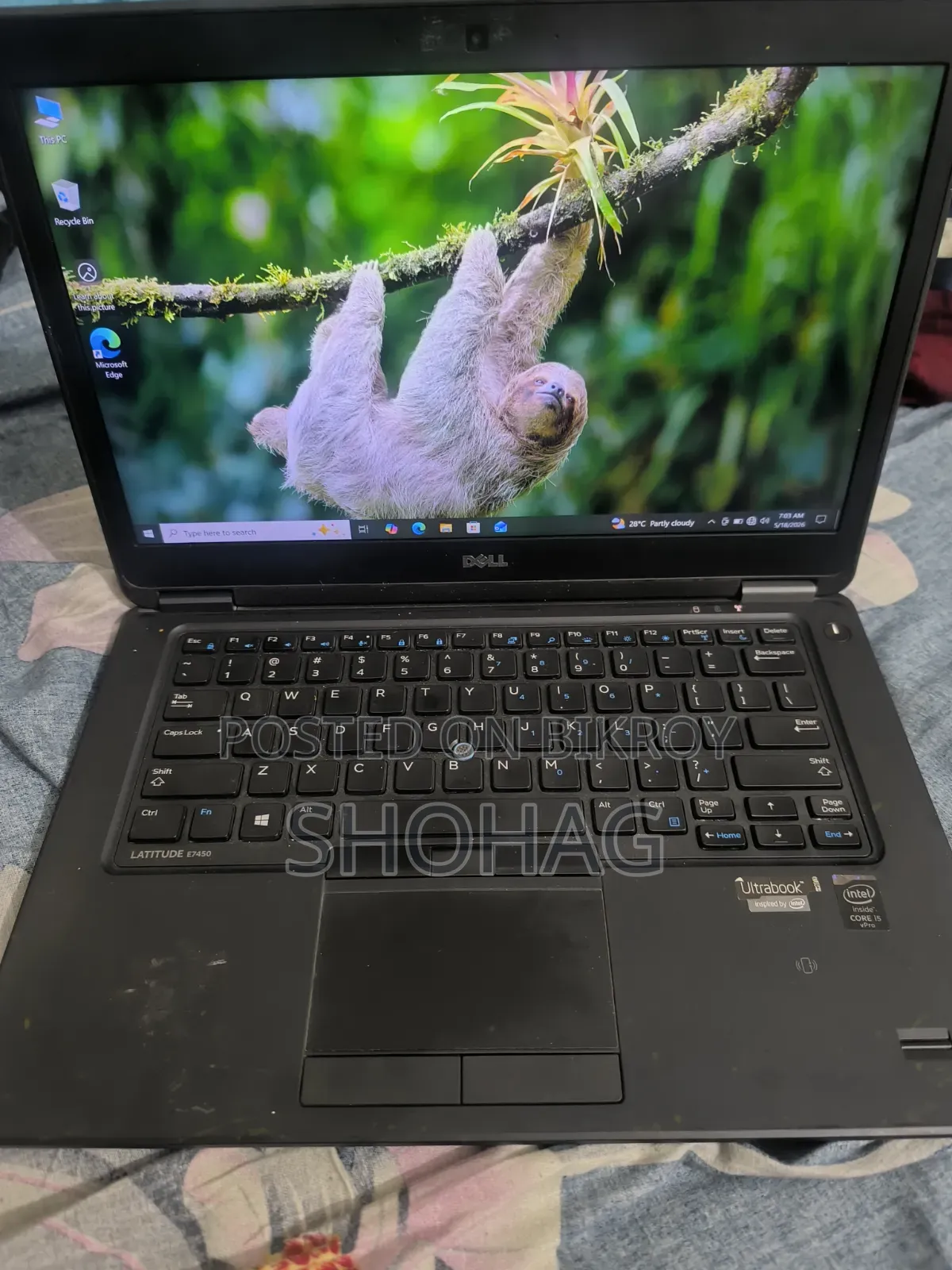 Laptop Dell Latitude E7450 8GB Intel Core I5 SSD 512GB