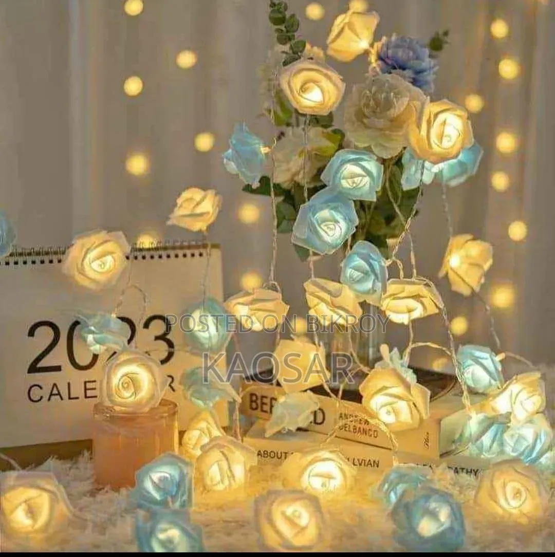 Rose Flower Fairy String Light – LED Warm Decorative Room Light