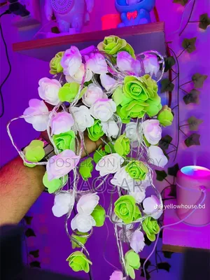 Rose Flower Fairy String Light – LED Warm Decorative Room Light
