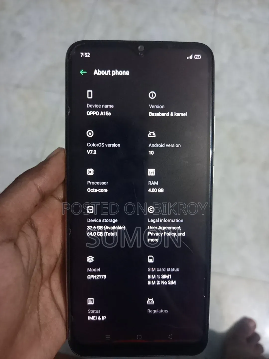 New Oppo A15s 64 GB White