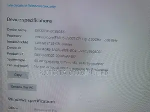 Gigabyte GA-H110MSTX-HD3-ZK 8GB Intel Core I5 SSD 128GB