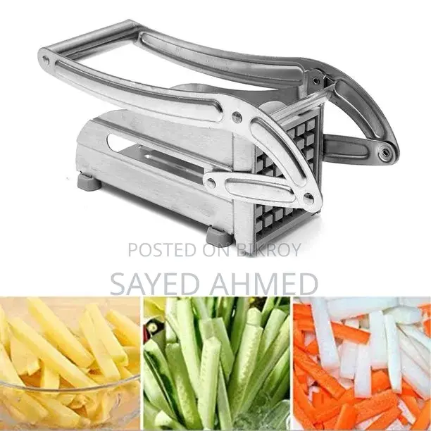Stainless Steel French Fry Cutter - 2 Blades (Like New)