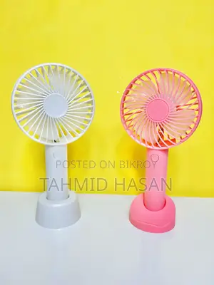 20 Piece Mini Rechargeable Hand Fan With Base
