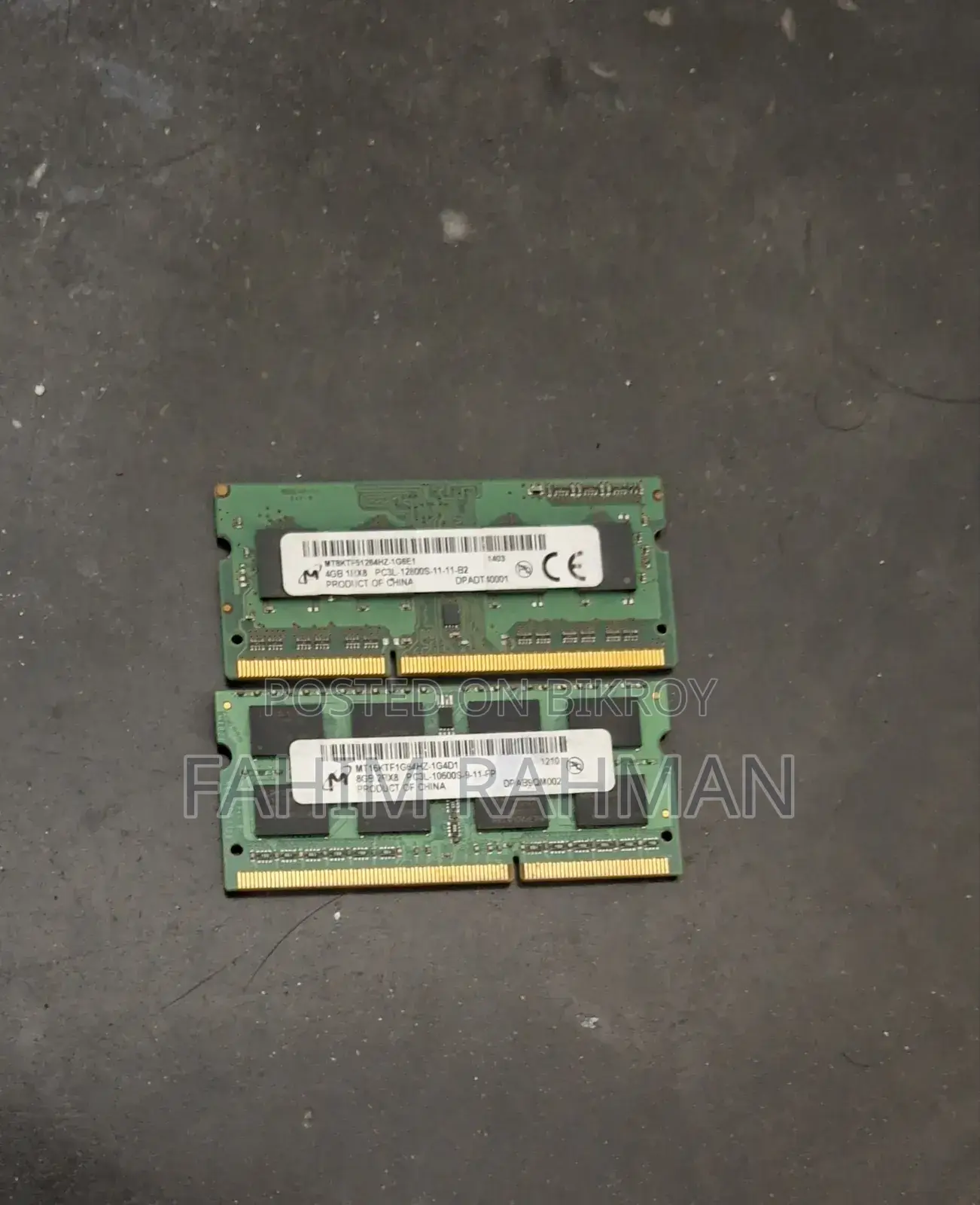 DDR3 4GB+2GB Laptop RAM