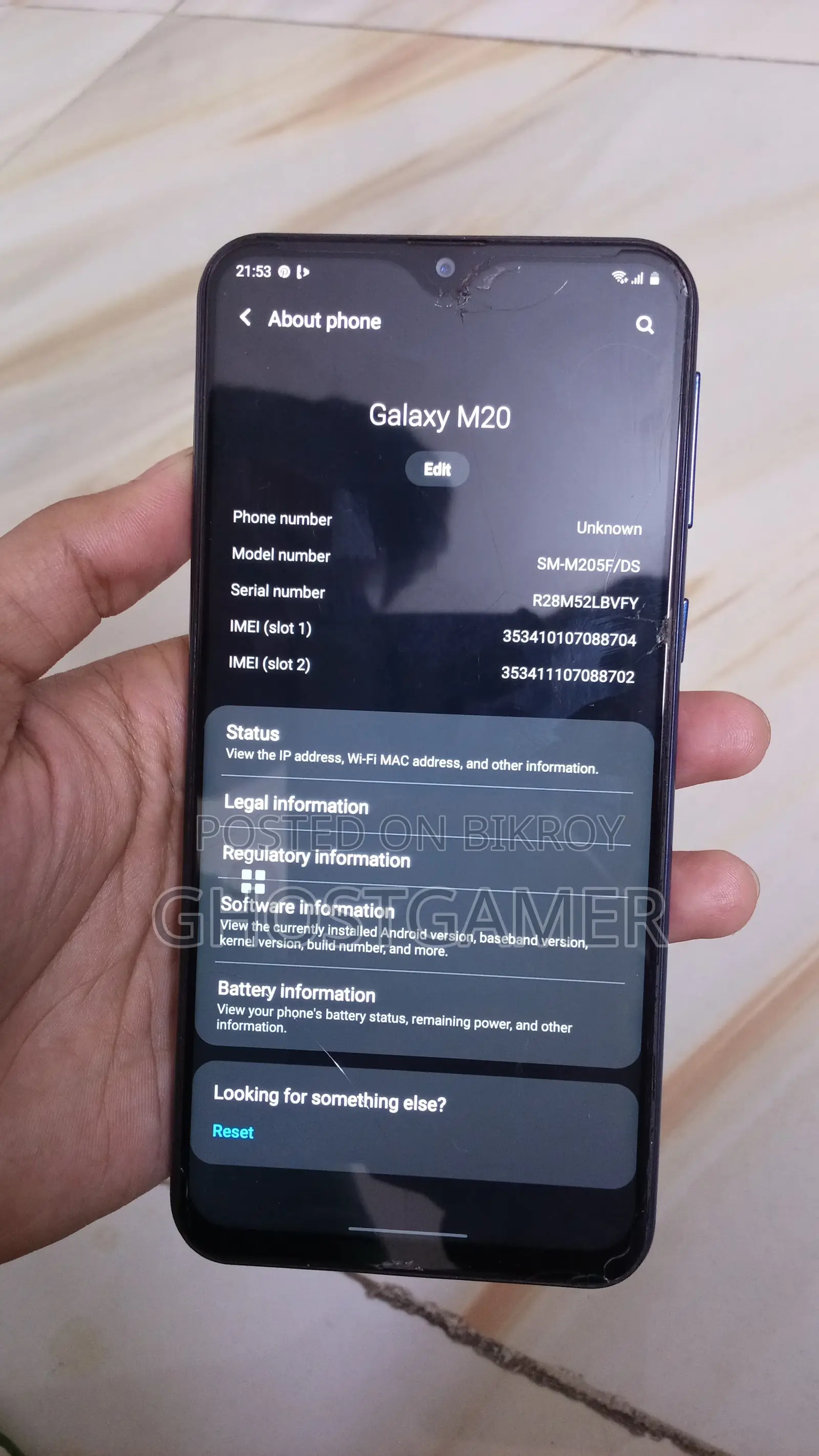 Samsung Galaxy M20 32 GB Blue