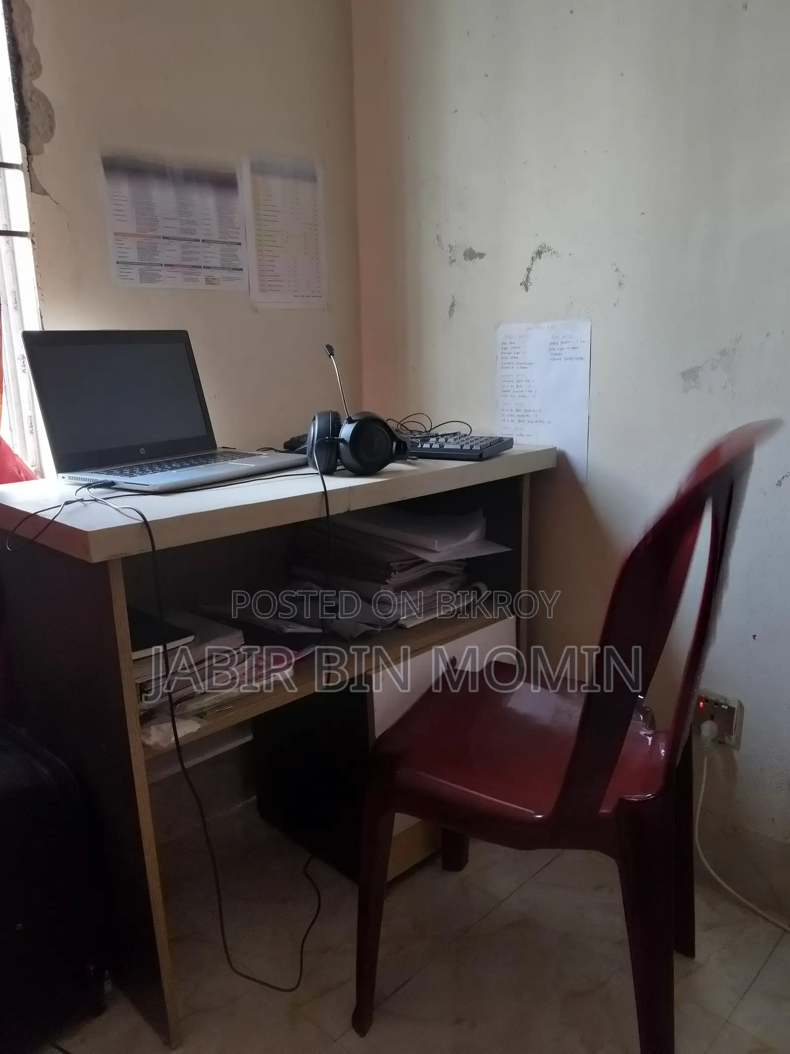 Table and chair for sale, must buy both, will not sell separately.