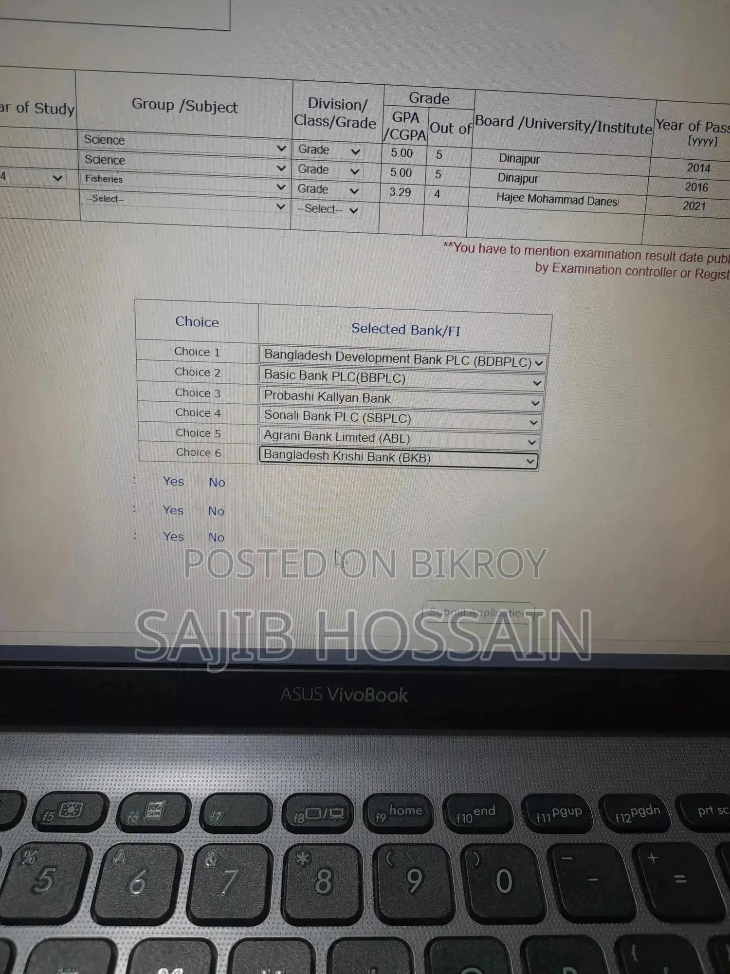 Laptop Asus VivoBook 15 X540NA 12GB Intel Core I5 HDD+SSD 1T