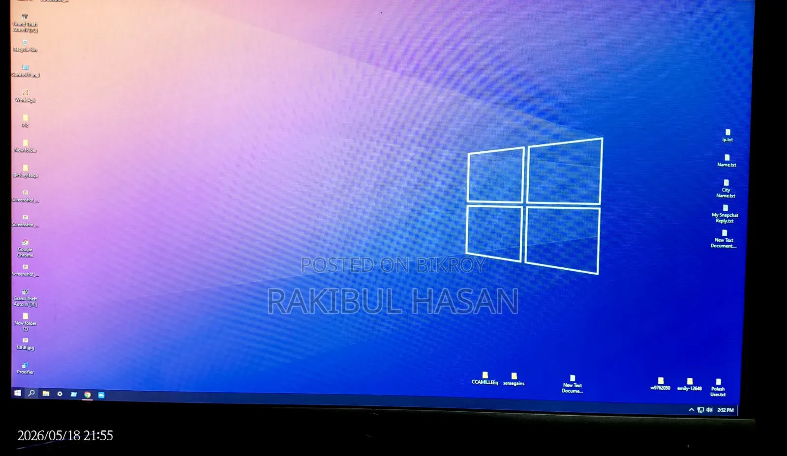 Desktop Computer Asus 8GB Intel Core I5 SSD 128GB