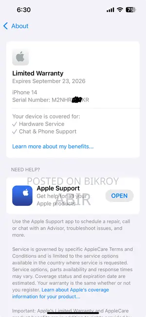 Apple iPhone 14 128 GB Black