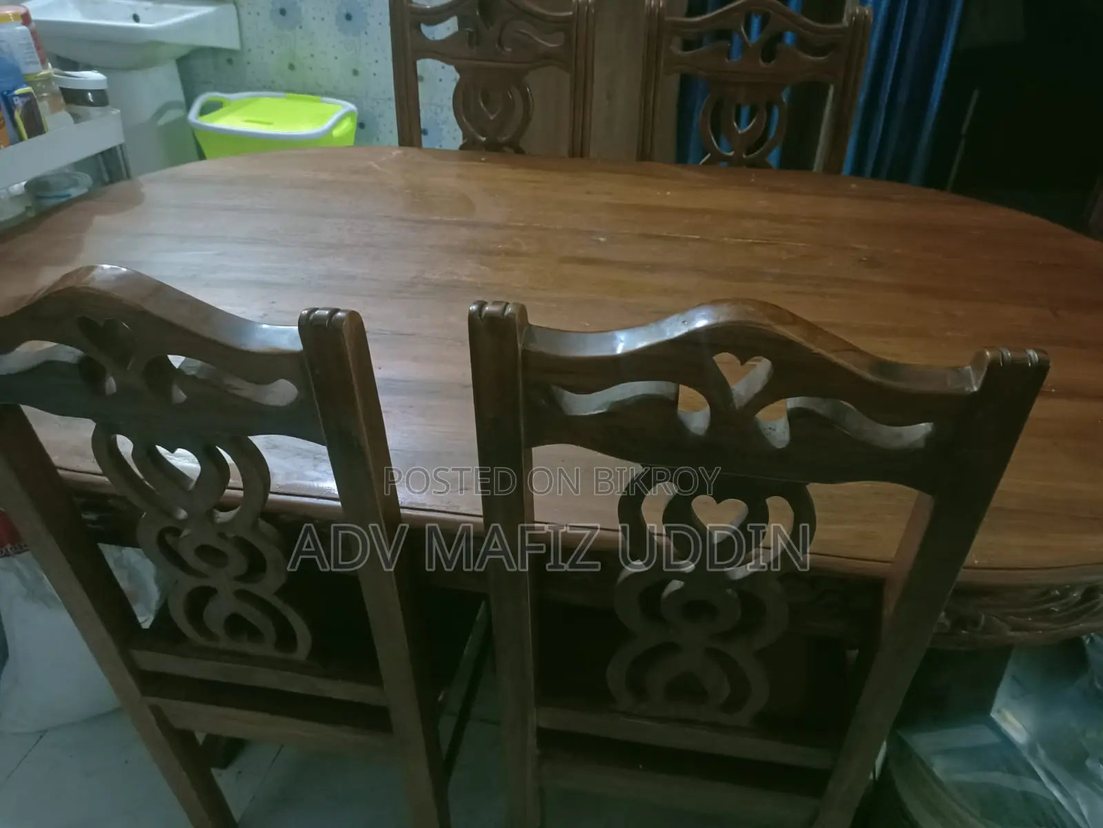 Chittagong Teak Wood 6-Seater Dining Table (Without Chairs)