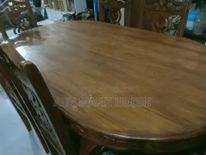 Chittagong Teak Wood 6-Seater Dining Table (Without Chairs)