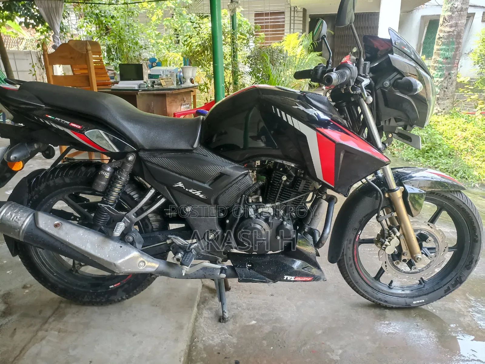 TVS Apache RTR 160 2V 2022 Black