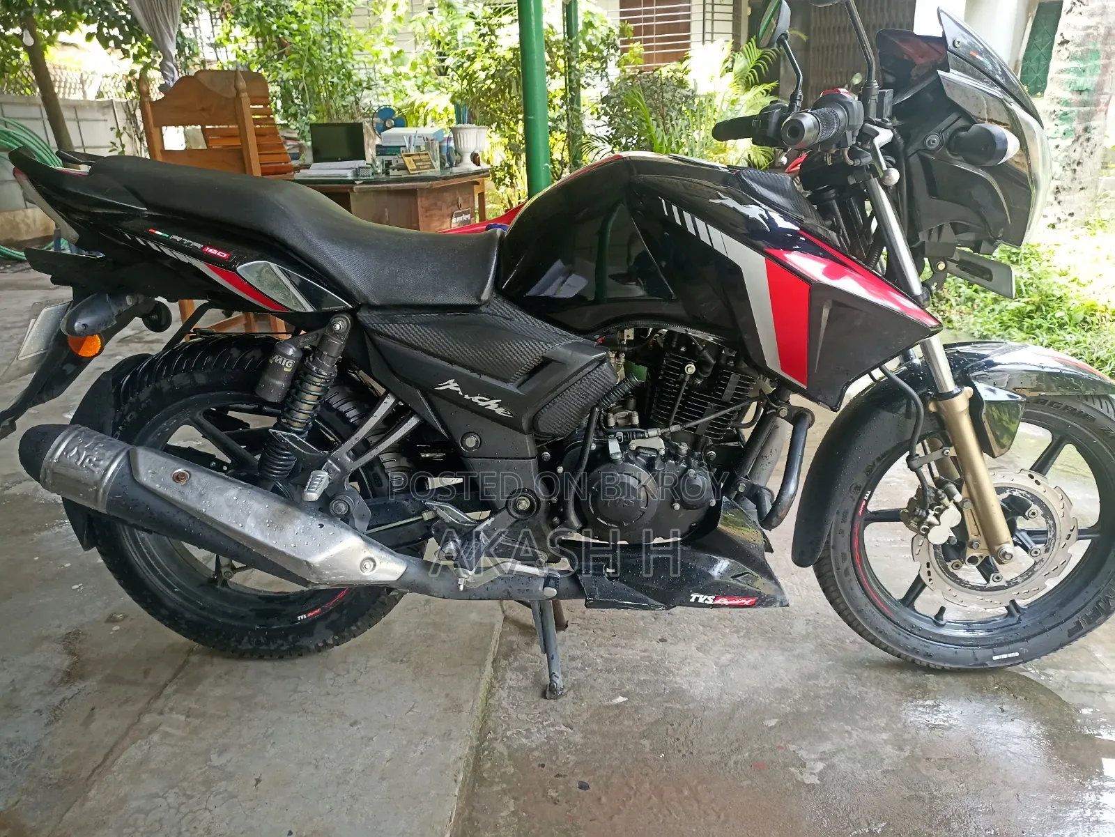 TVS Apache RTR 160 2V 2022 Black