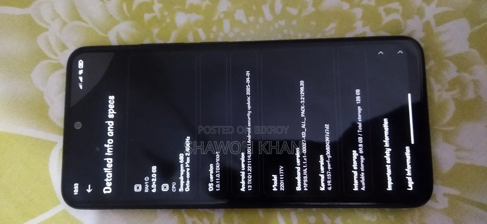 Xiaomi Redmi Note 11 128 GB Black