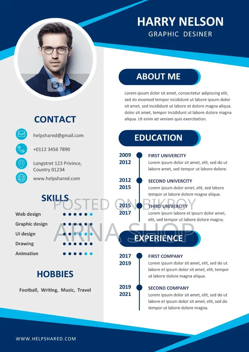Modern Resume Design Service at Low Price
