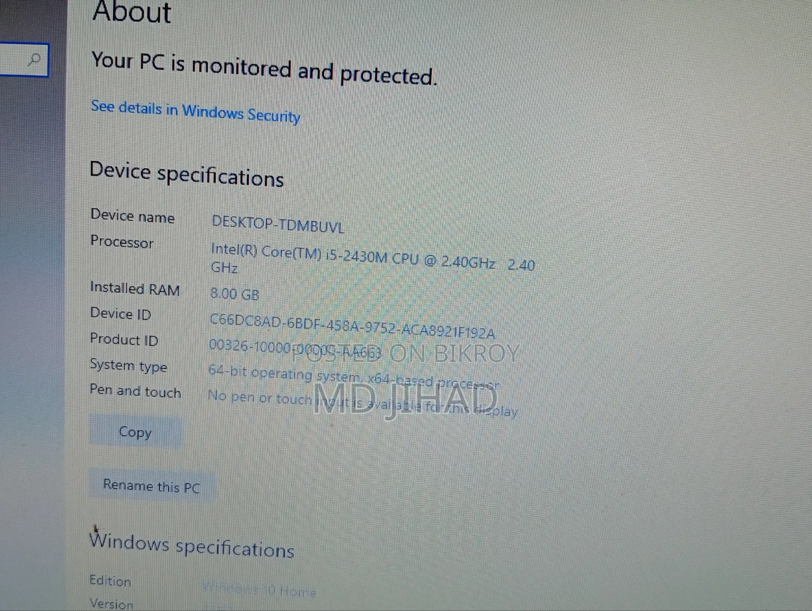 Laptop Lenovo G570 8GB Intel Core I5 HDD+SSD 256GB