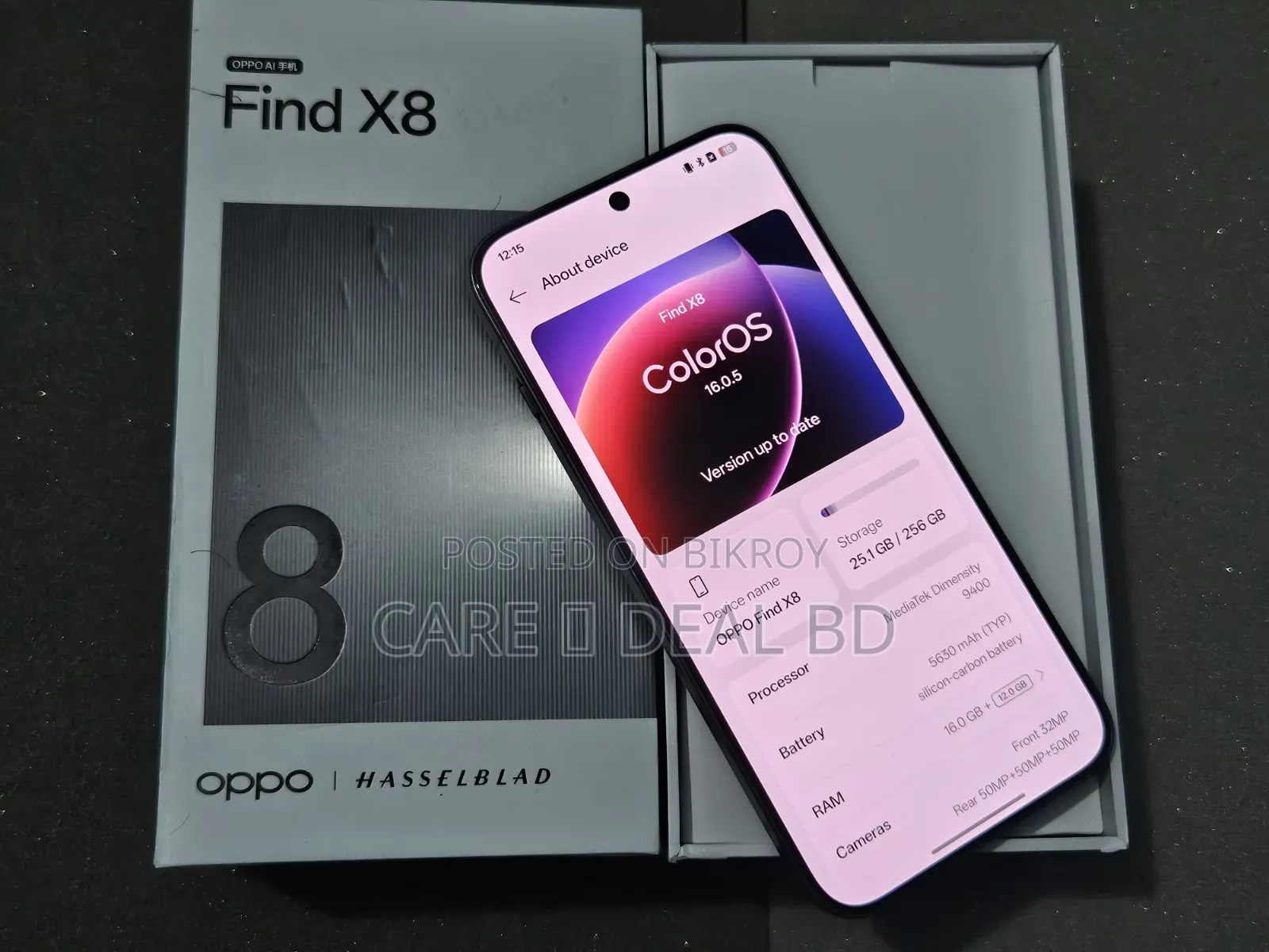 Oppo Find X8 256 GB Black