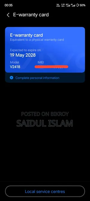 Vivo V40 SE 256 GB Silver