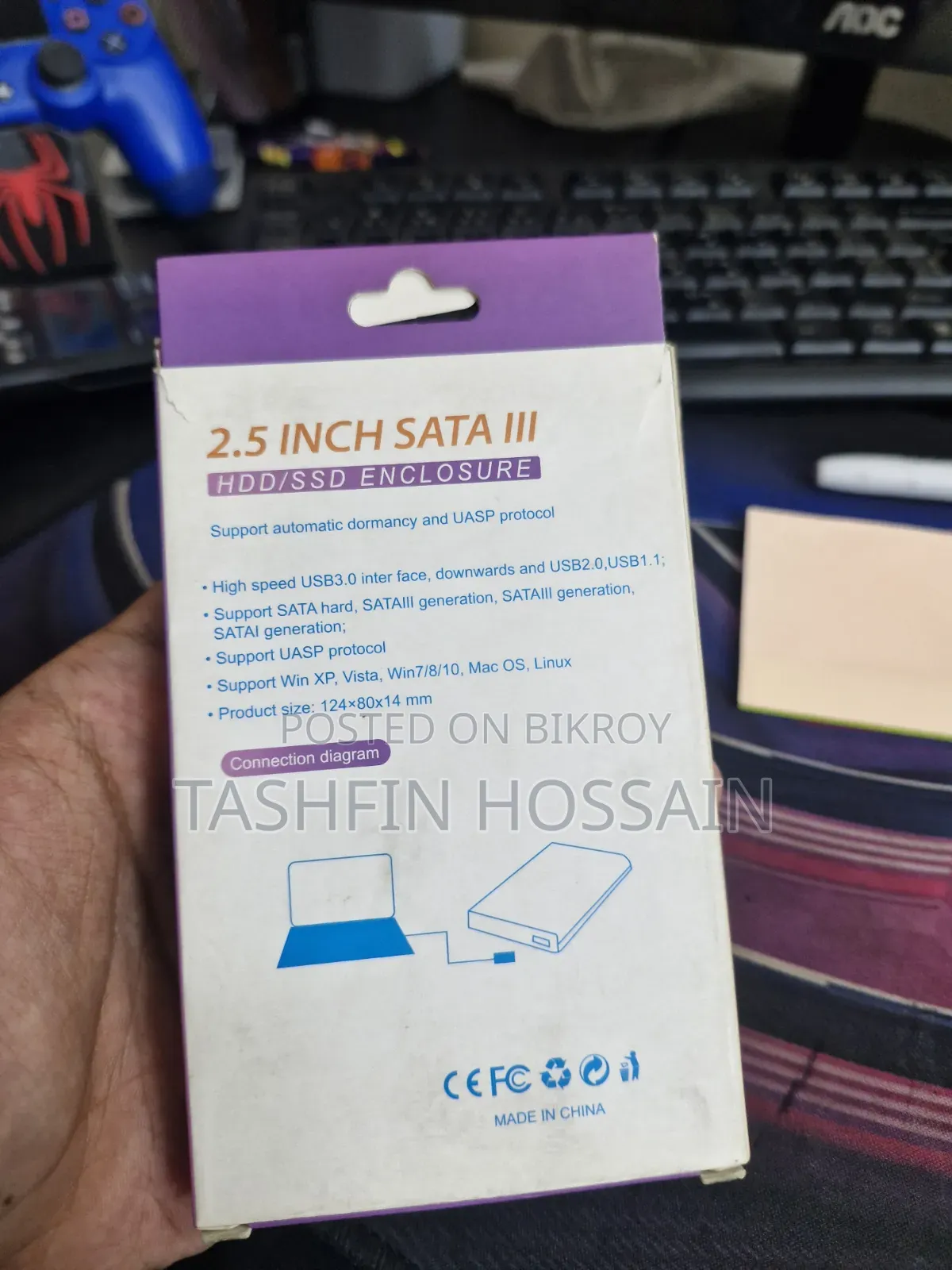 এনক্লোজারসহ Adata SSD
