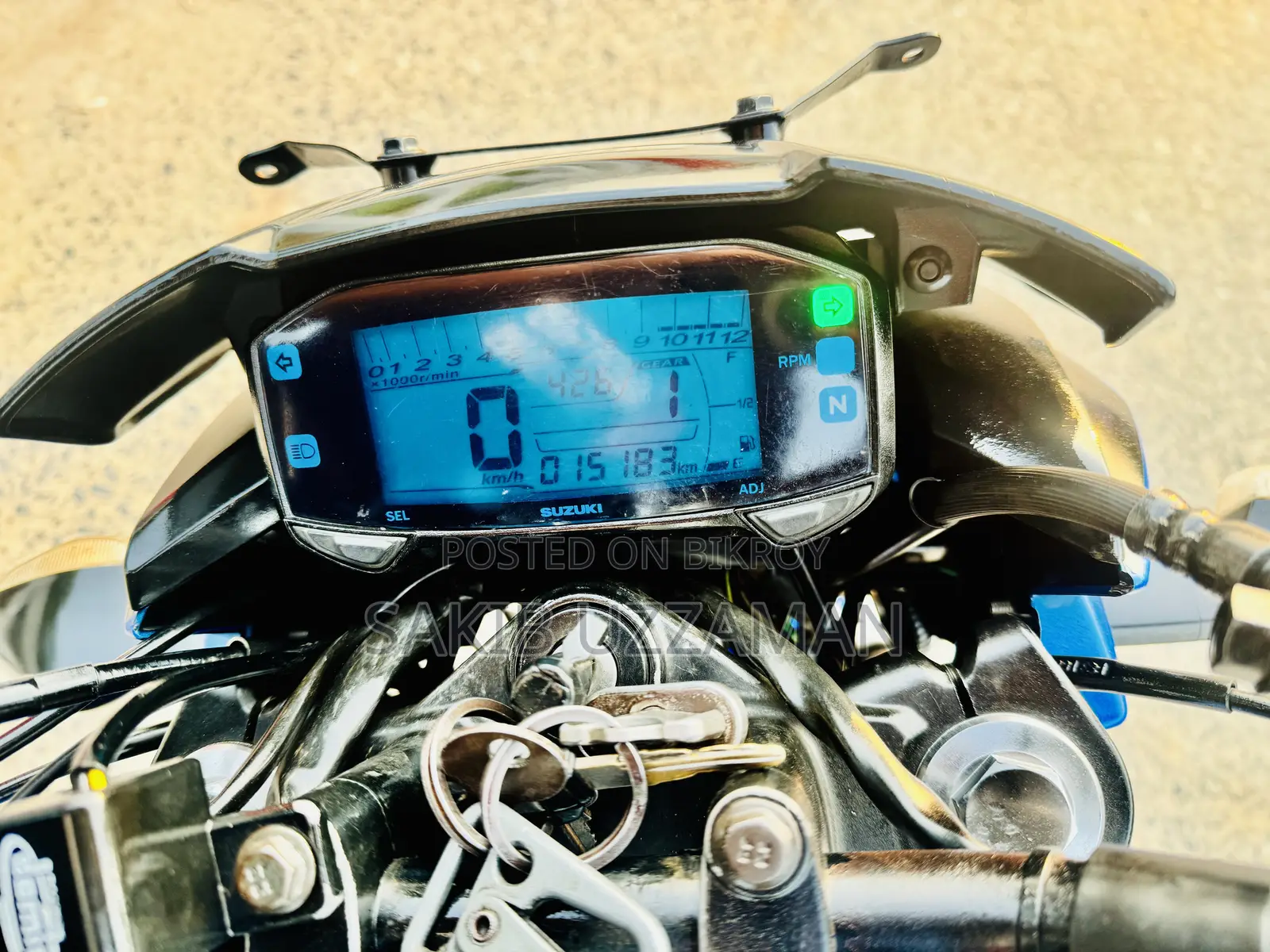 নতুন Suzuki Gixxer Monotone 2020 ব্লু