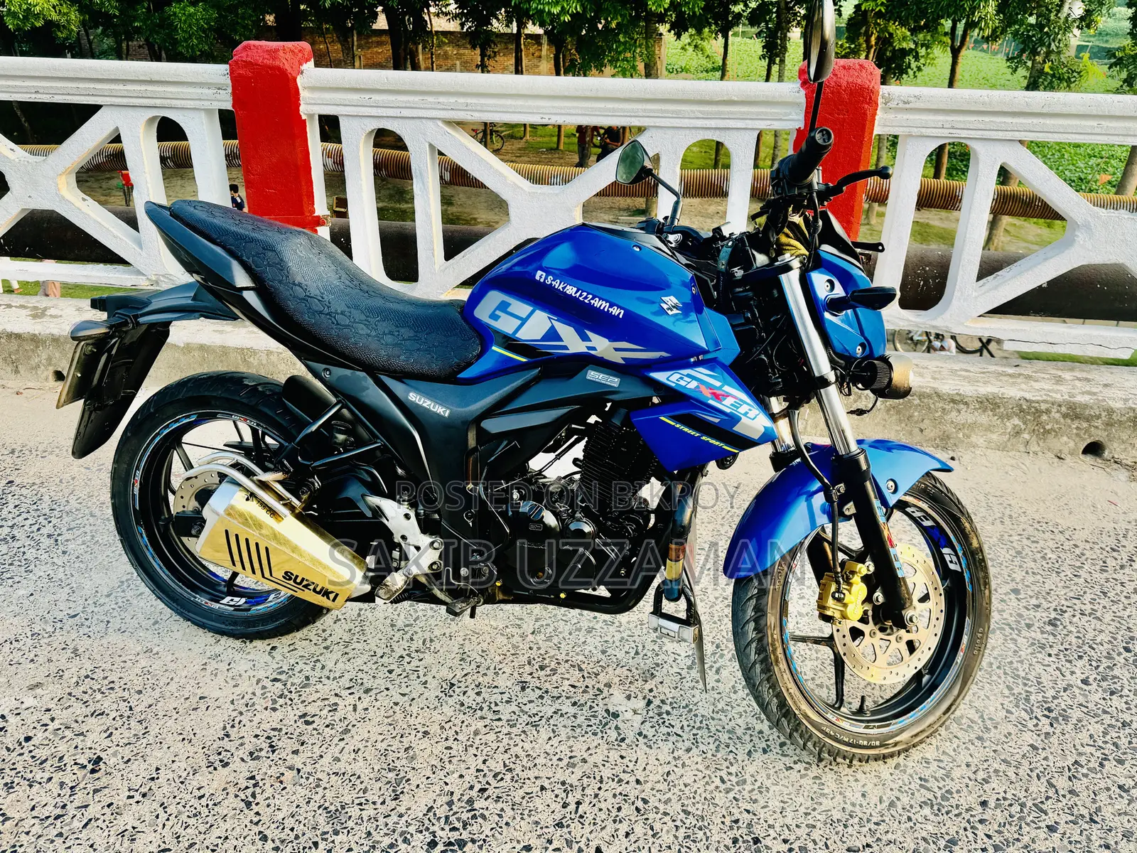 নতুন Suzuki Gixxer Monotone 2020 ব্লু