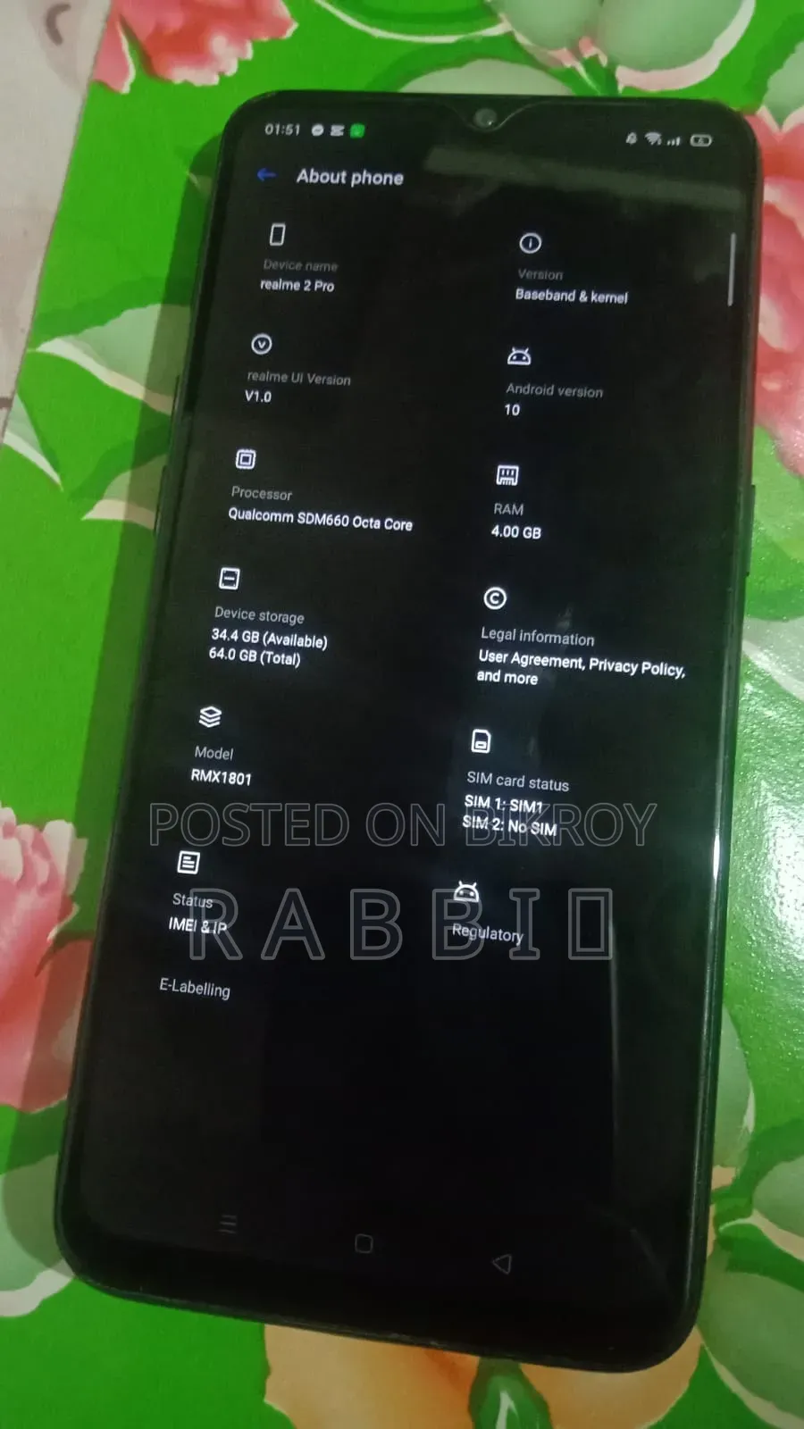 Realme 64 GB Black