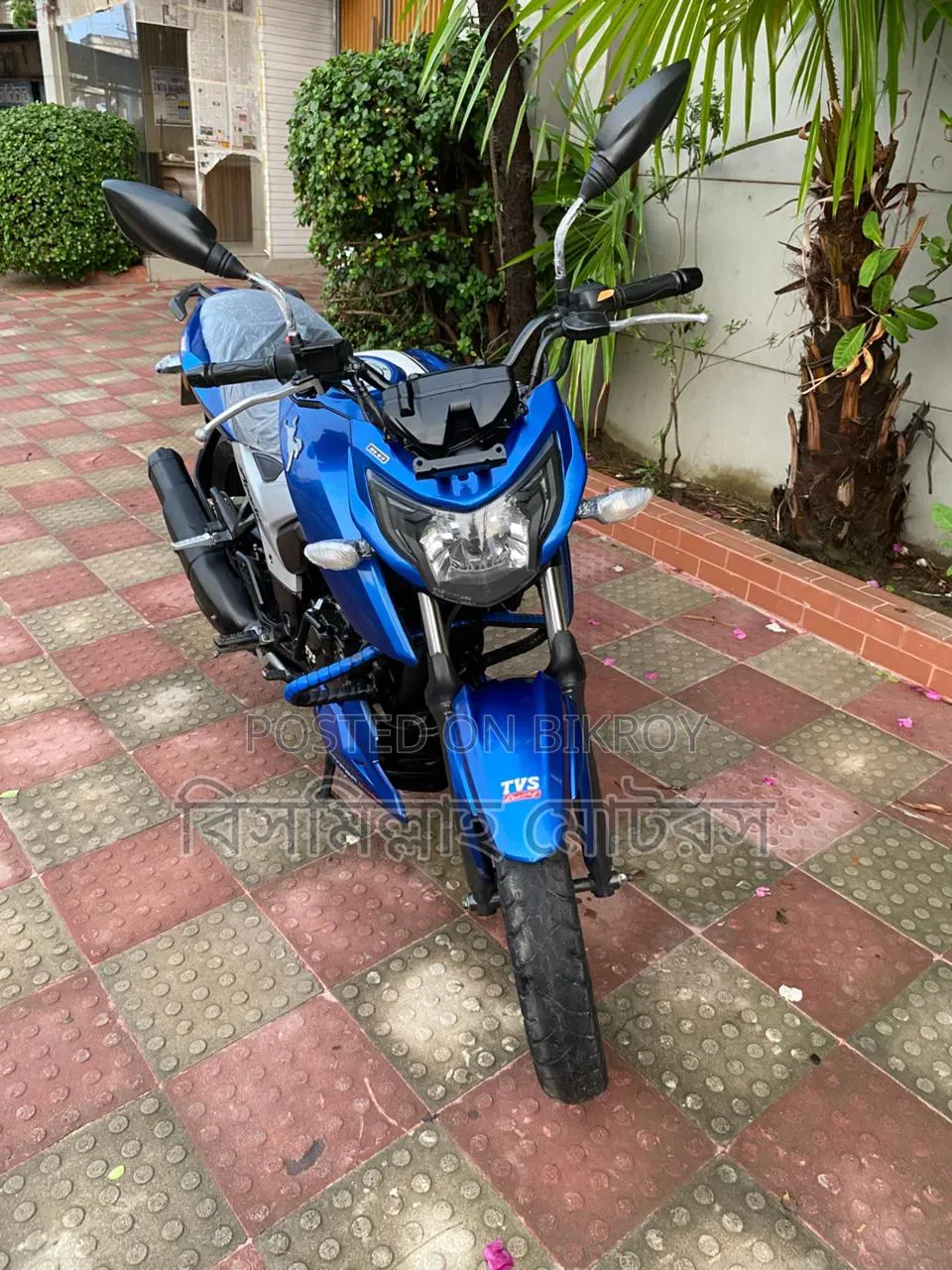 New TVS Apache RTR 160 4V 2021 Blue