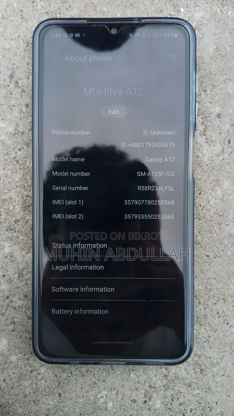 Samsung Galaxy A12 64 GB Blue