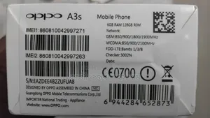 New Oppo A3s 256 GB Gray