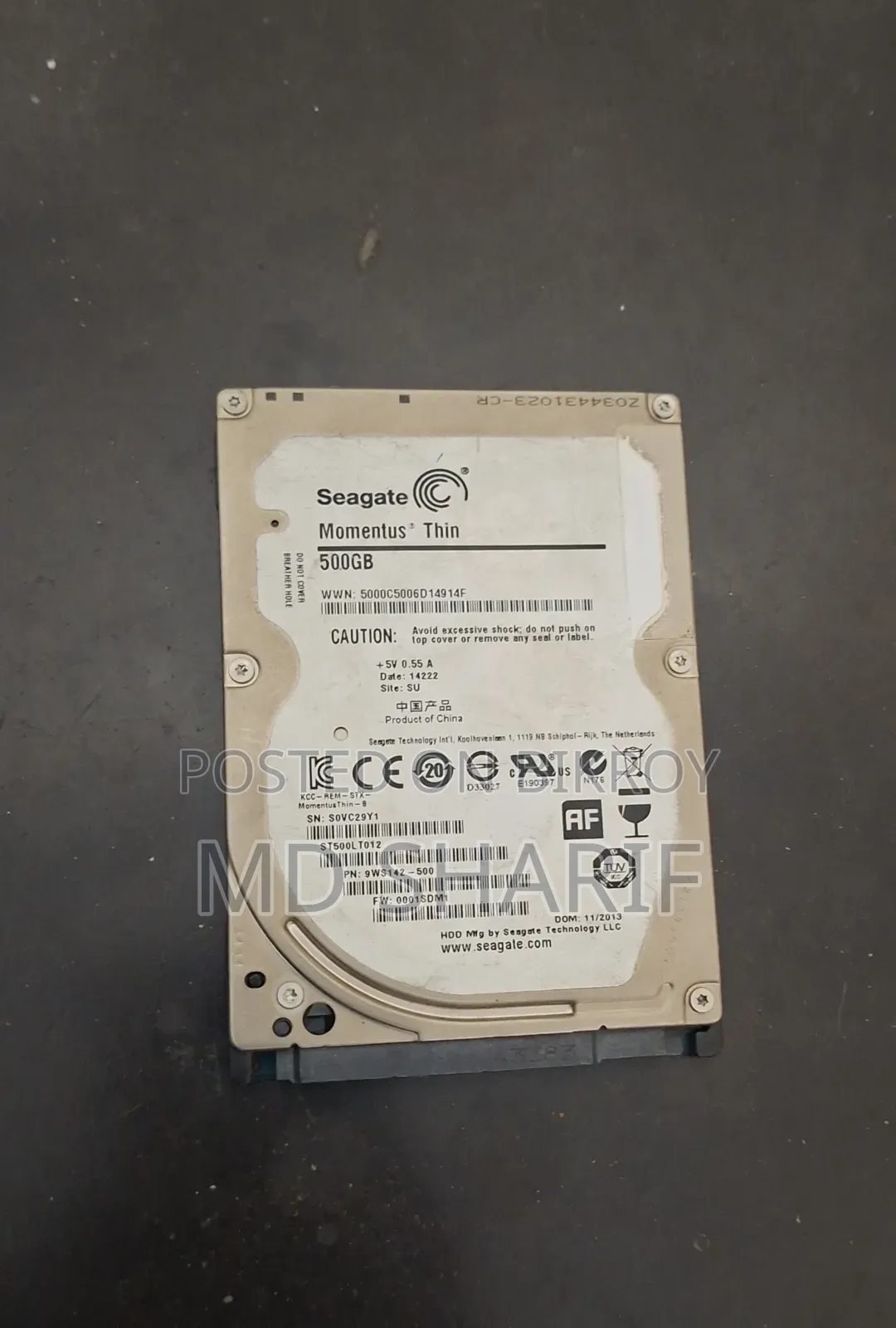 Toshiba Original Ddr3 HDD 500gb 100% Health