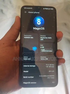 অনার এক্স৬বি ১২৮ জিবি কালো