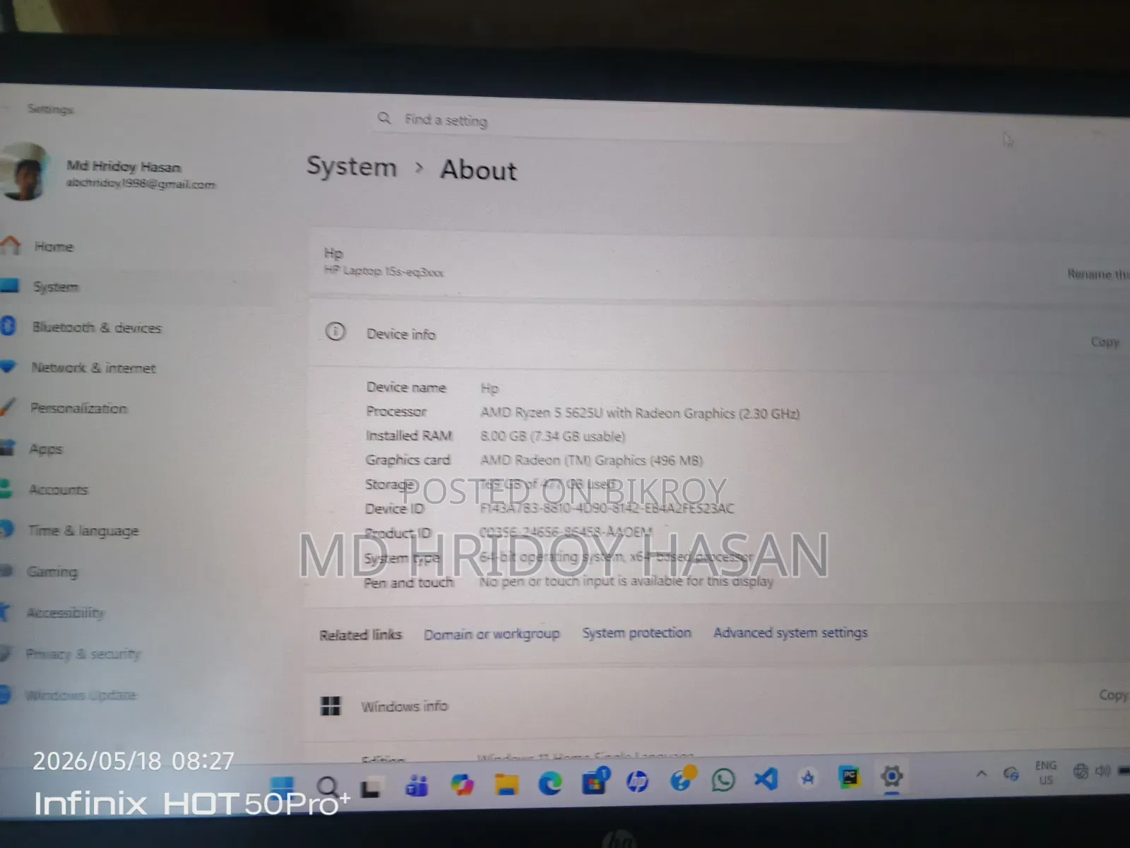 Laptop HP EliteBook 840 G6 8GB AMD Ryzen 5 SSD 500GB