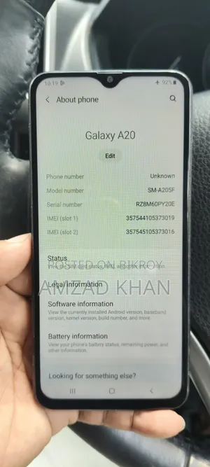 Samsung Galaxy A20 32 GB Blue