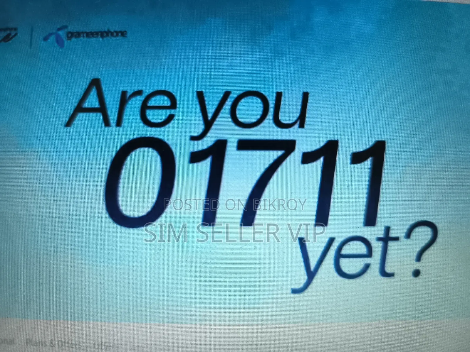 01711 Gp VIP Sim Card