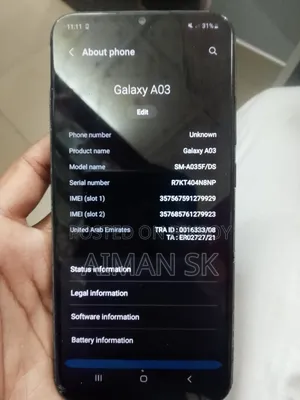 Samsung Galaxy A03 32 GB Black