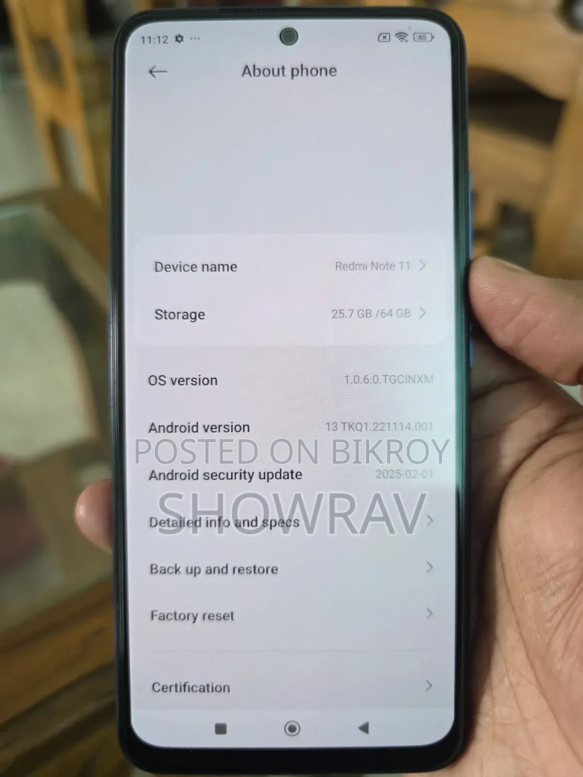 Xiaomi Redmi Note 11 64 GB Blue