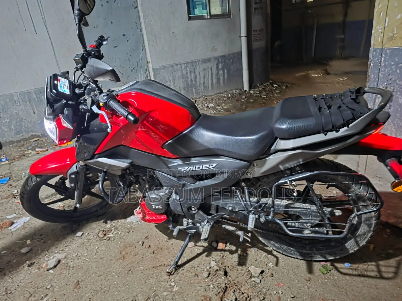 New TVS Raider 125 2023 Red