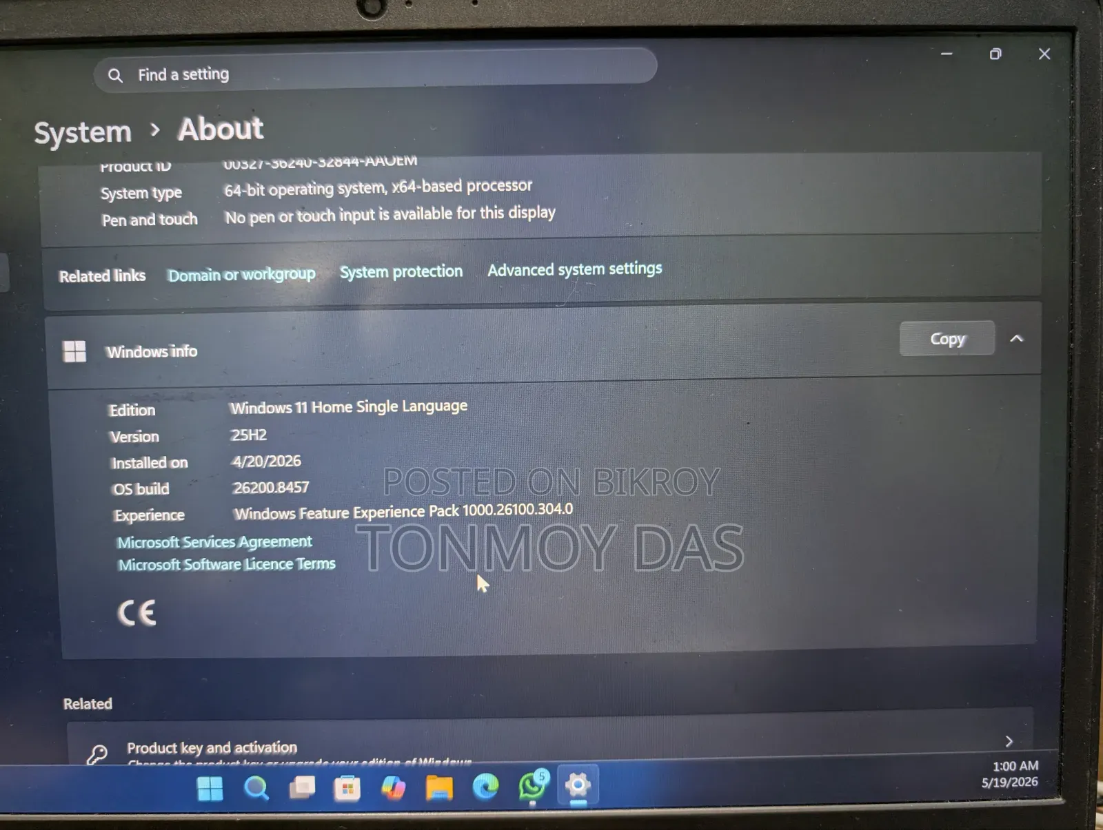 Laptop Dell Vostro 14 3445 8GB AMD Ryzen 3 HDD+SSD 1T