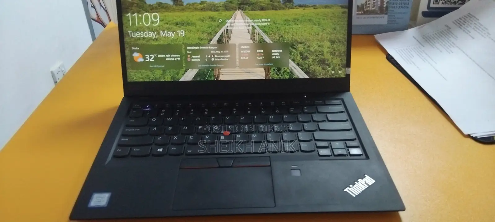 Laptop Lenovo ThinkPad X1 Carbon 8GB Intel Core I7 SSD 256GB