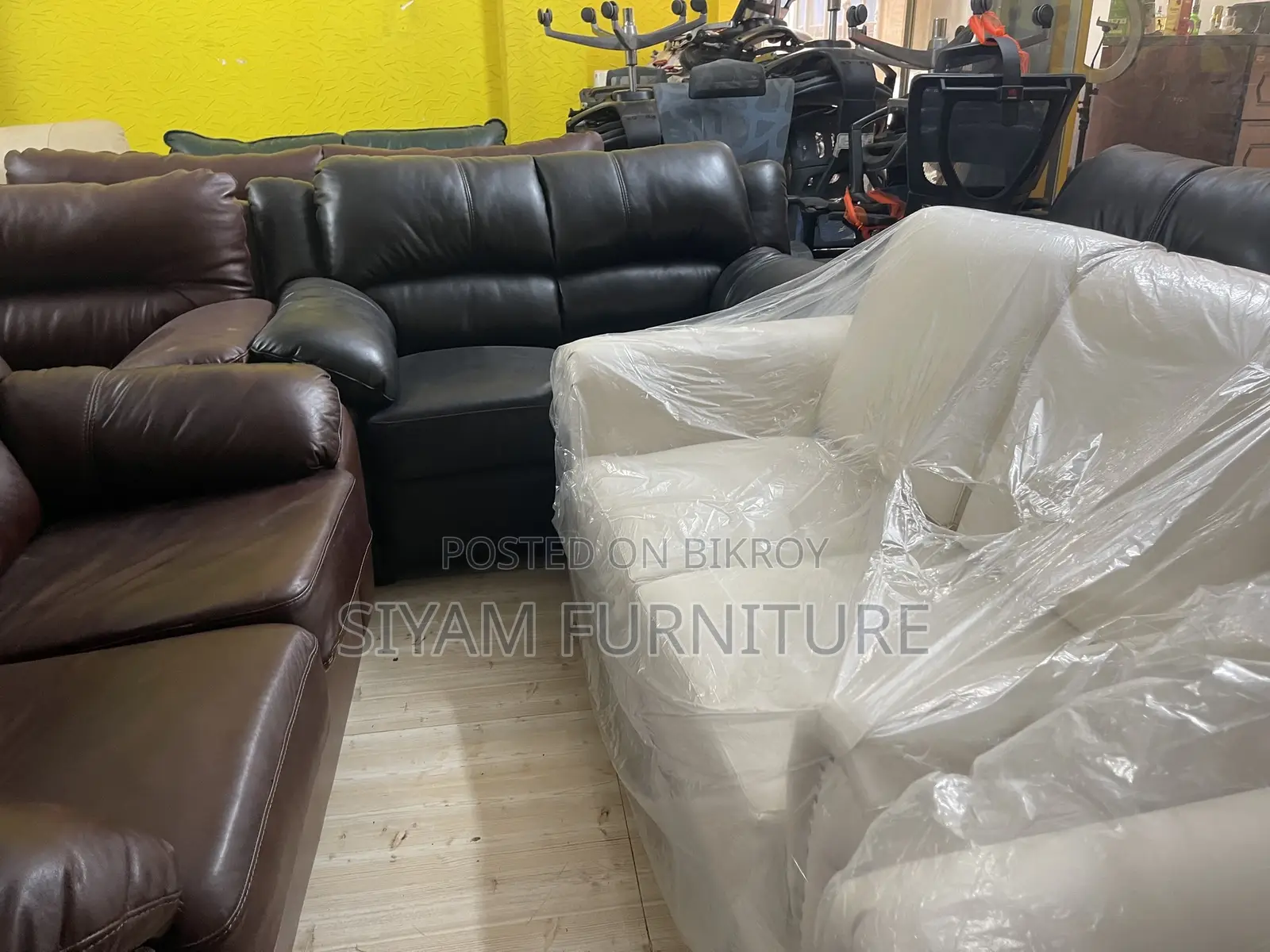 Leather Sofa 6 Seats