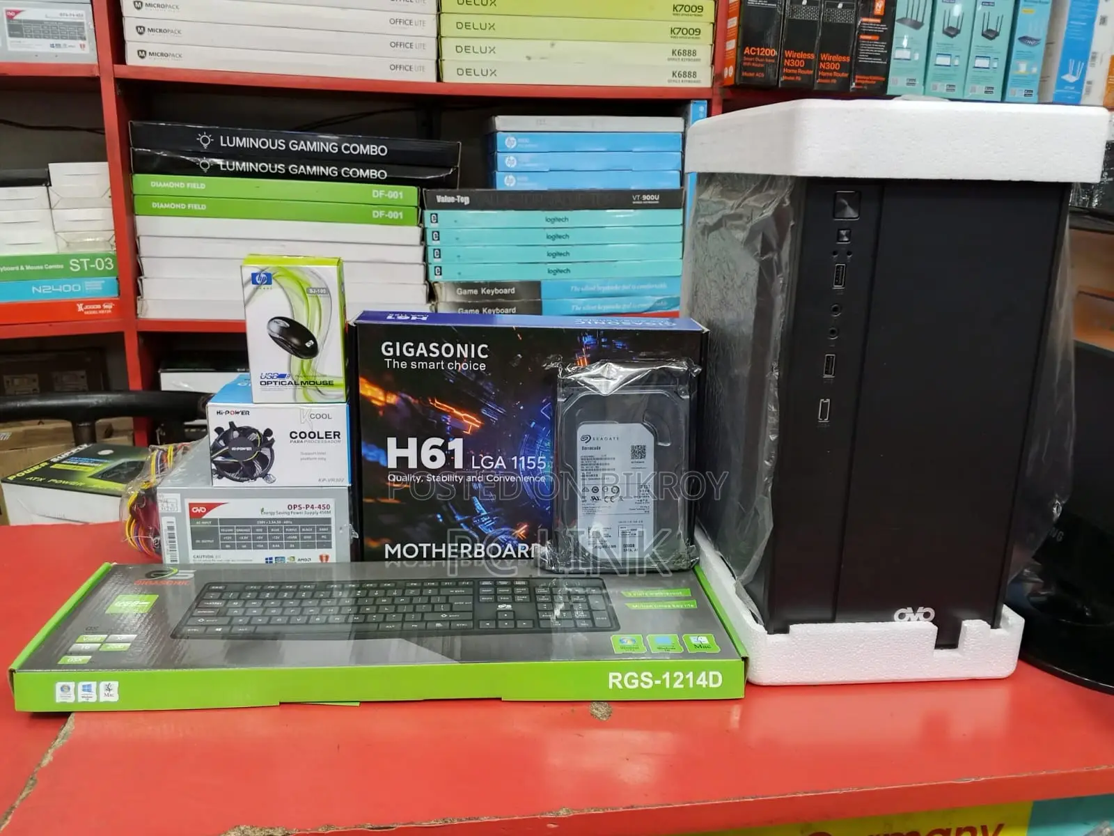 নতুন ডেস্কটপ কম্পিউটার 4GB Intel Core i7 HDD 500GB