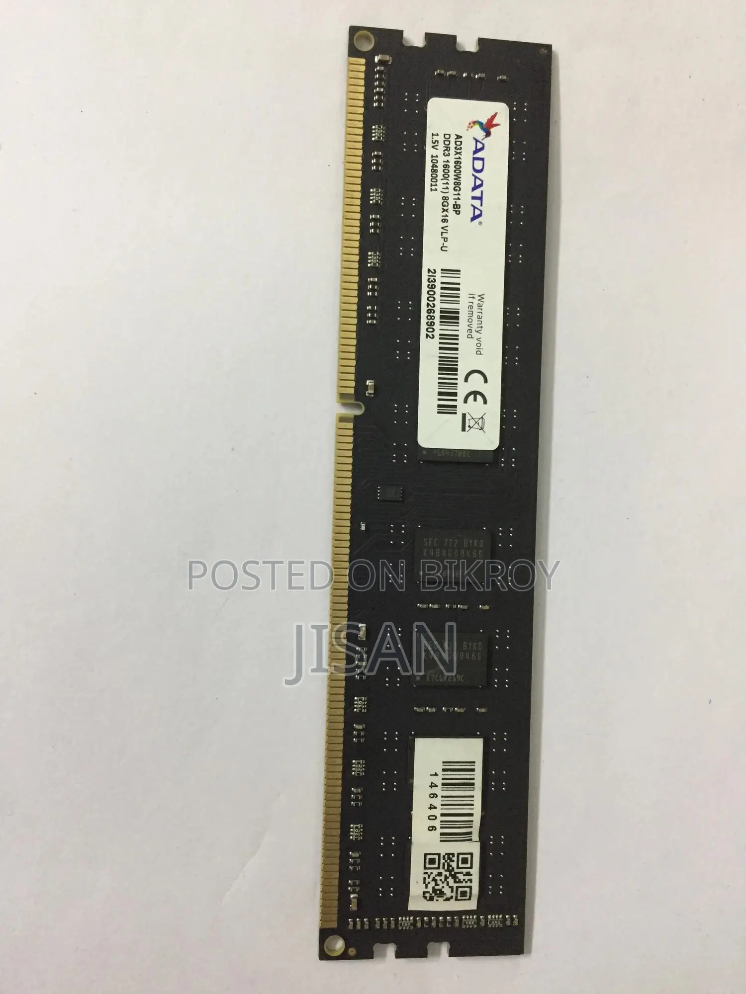 8gb Ddr3 Ram(Adata)