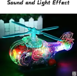 Transparent Mechanical Helicopter Toy