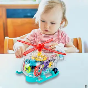 Transparent Mechanical Helicopter Toy
