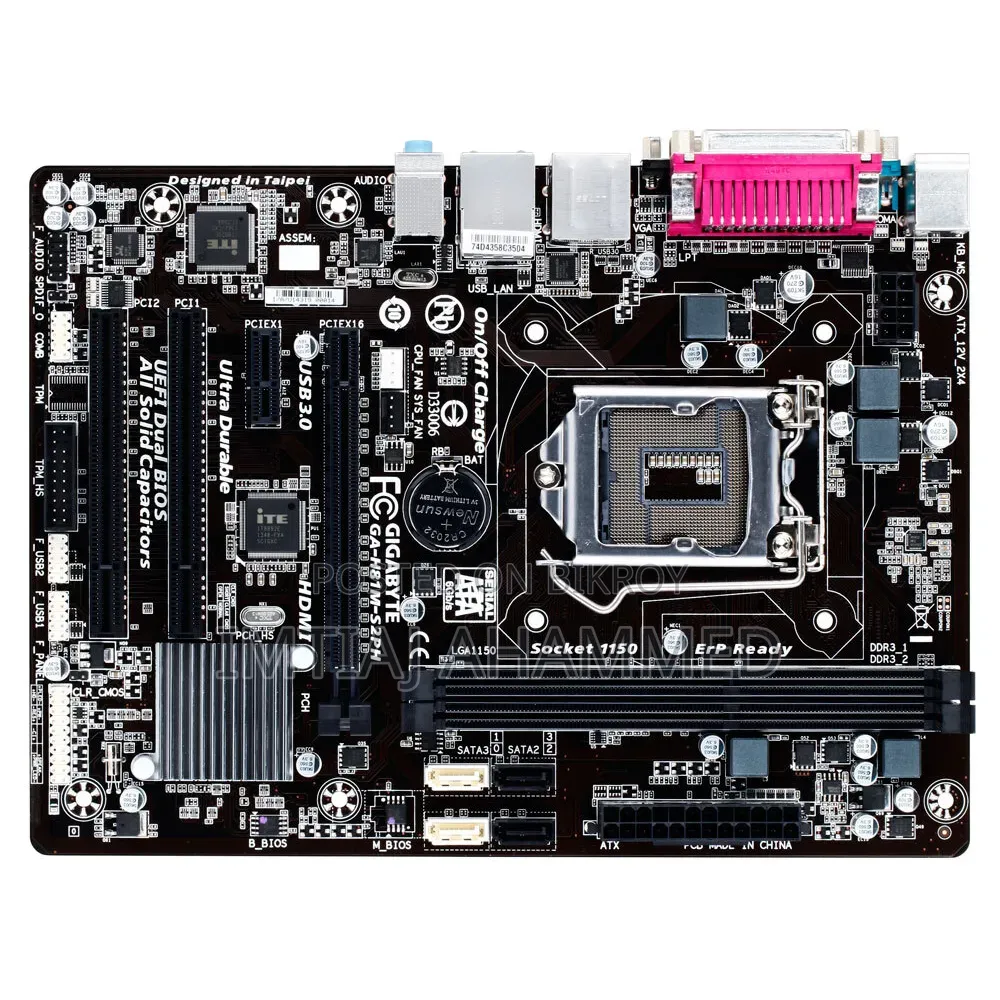 Gigabyte H81M-S2PH Motherboard, Core i3 4th Gen Processor, 450W Power Supply