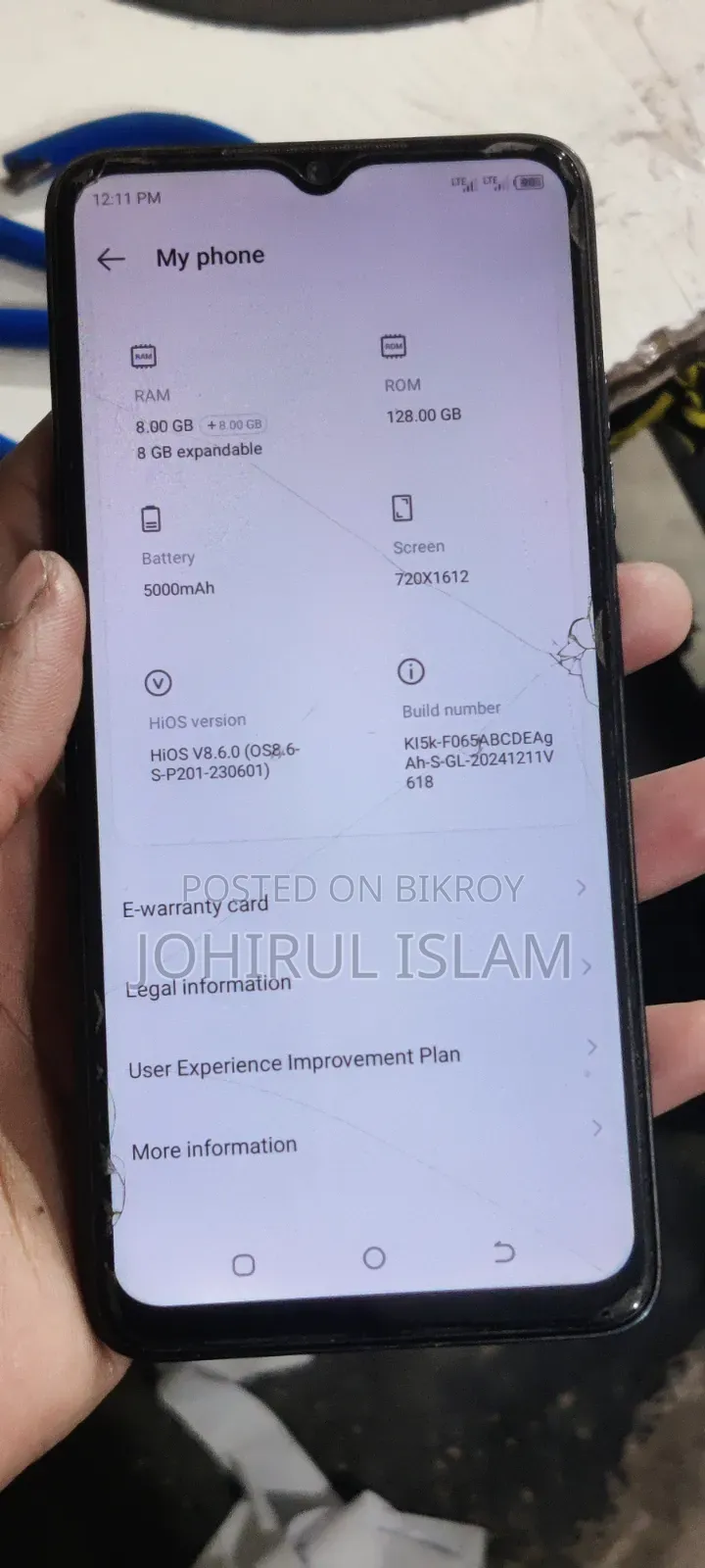 Tecno Spark 10C 128 GB Blue