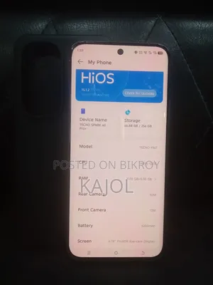 টেকনো স্পার্ক ৪০ প্রো+ ২৫৬ জিবি ব্ল্যাক