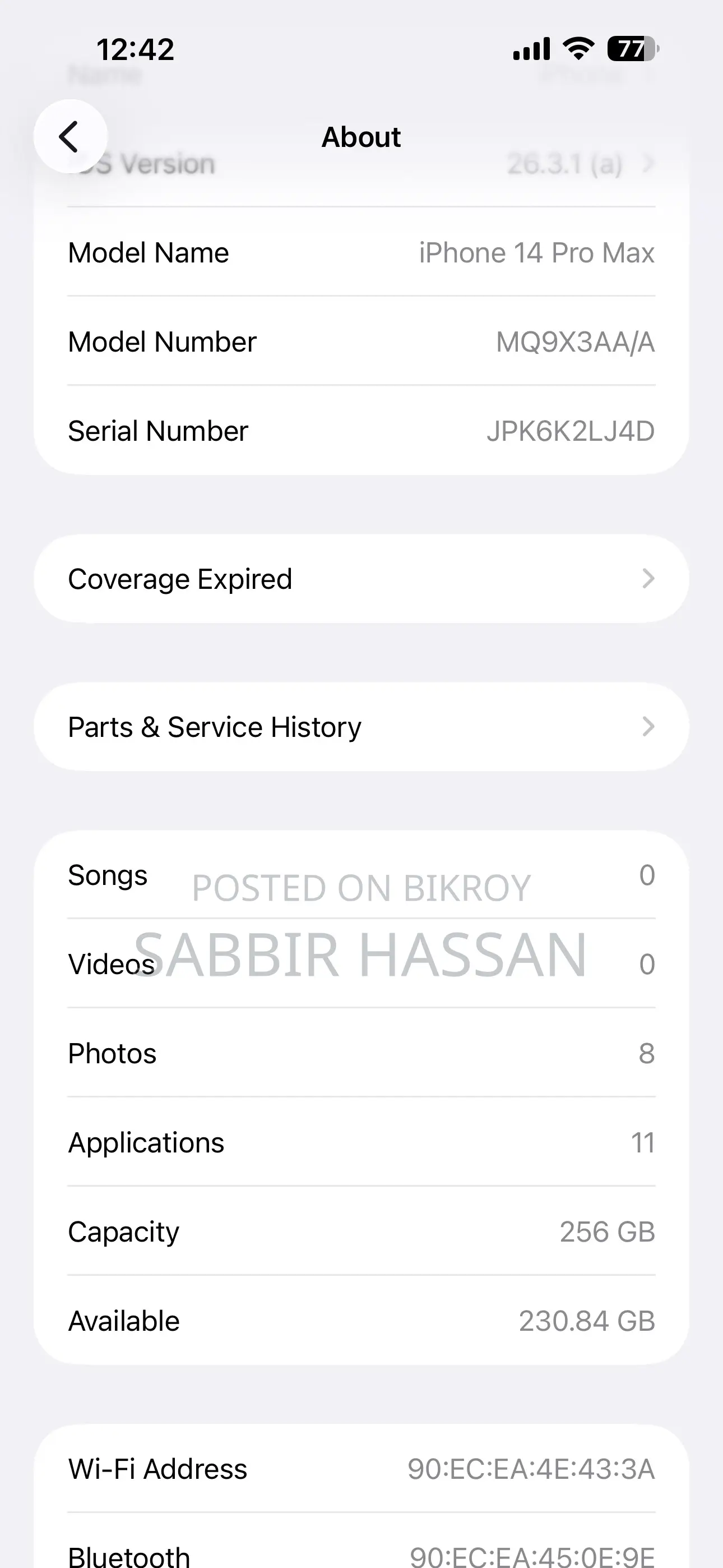 Apple iPhone 14 Pro Max 256 GB